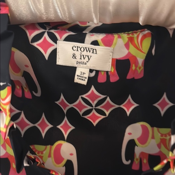 Elephant Print Sleeveless Dress - Picture 2 of 4